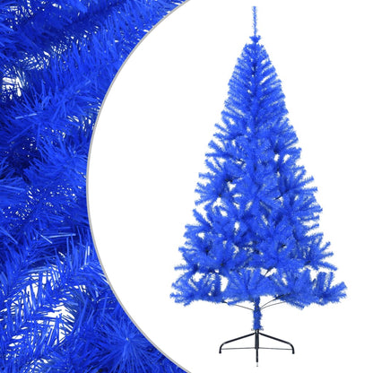 Künstlicher Weihnachtsbaum mit Stammhälfte 210 cm PVC blau