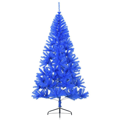 Künstlicher Weihnachtsbaum mit Stammhälfte 210 cm PVC blau