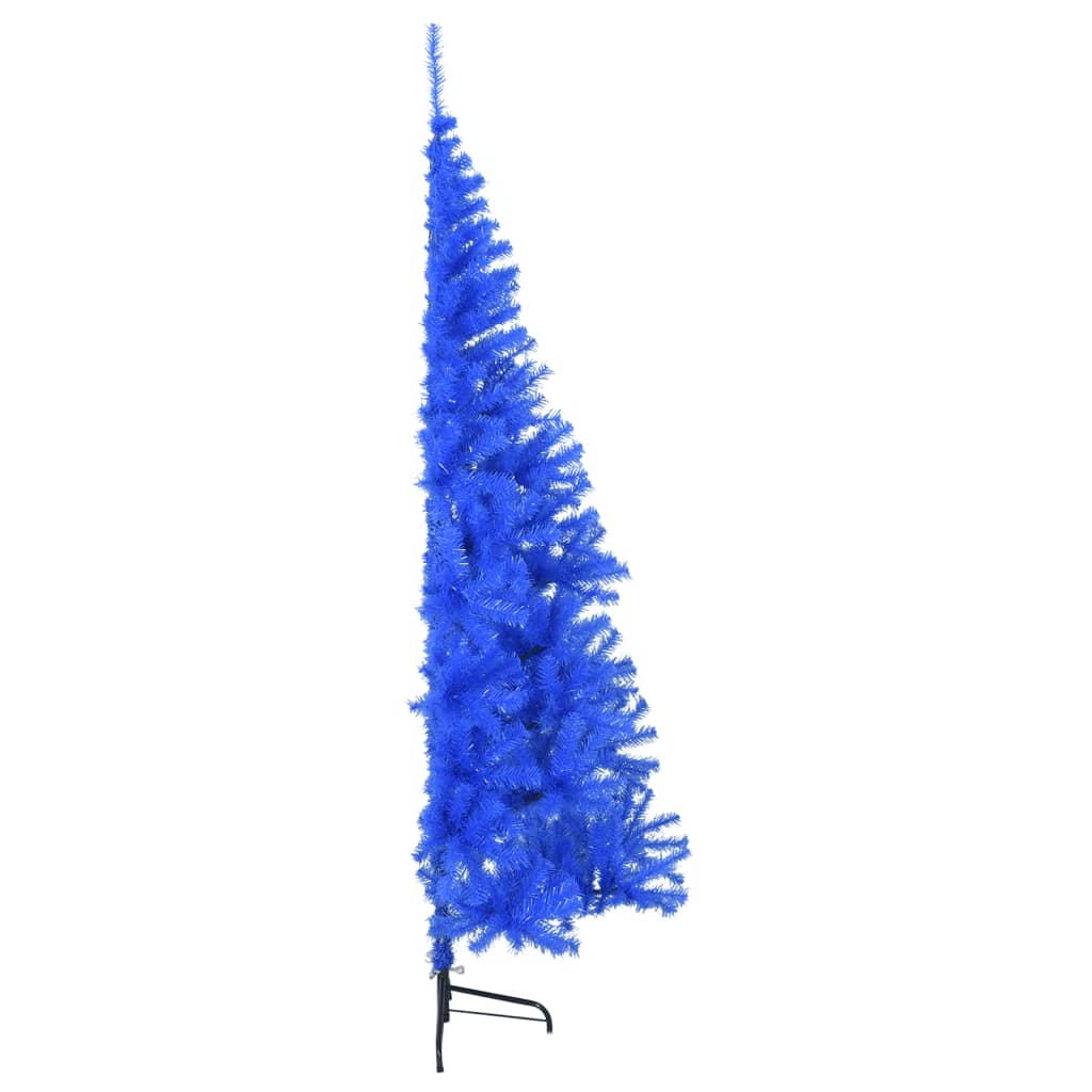 Künstlicher Weihnachtsbaum mit Stammhälfte 210 cm PVC blau