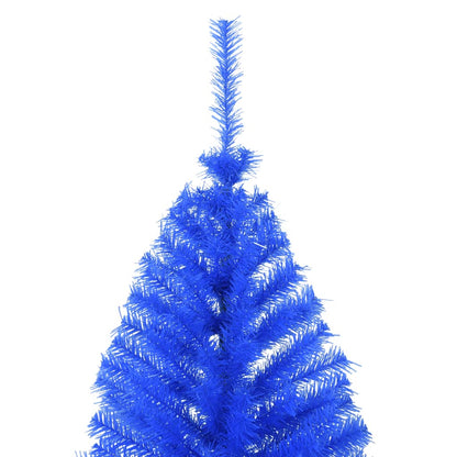 Künstlicher Weihnachtsbaum mit Stammhälfte 210 cm PVC blau