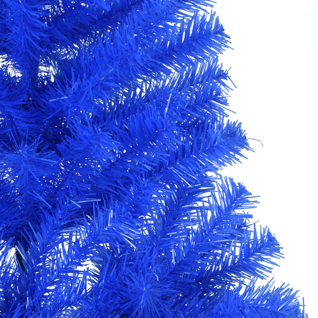 Künstlicher Weihnachtsbaum mit Stammhälfte 210 cm PVC blau