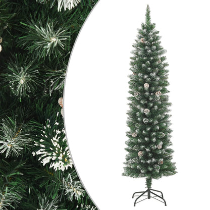 Künstlicher Weihnachtsbaum mit Stamm schmal 120 cm PVC