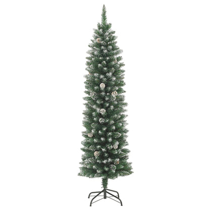 Schmaler künstlicher Weihnachtsbaum mit Standfuß 150 cm PVC