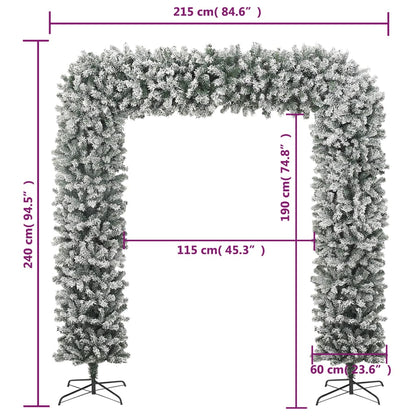 Weihnachtsbogen mit Schneeflocken 240 cm