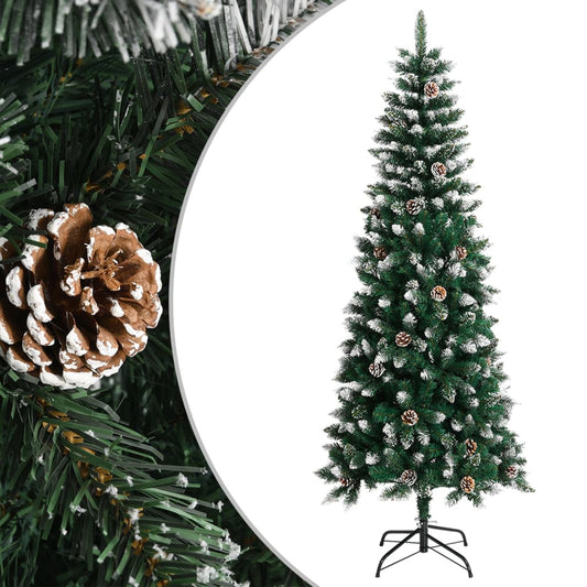 Artificial Christmas tree with stand 210 cm PVC green