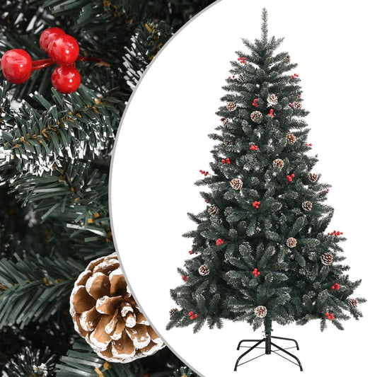 Artificial Christmas tree with stand 150 cm PVC green