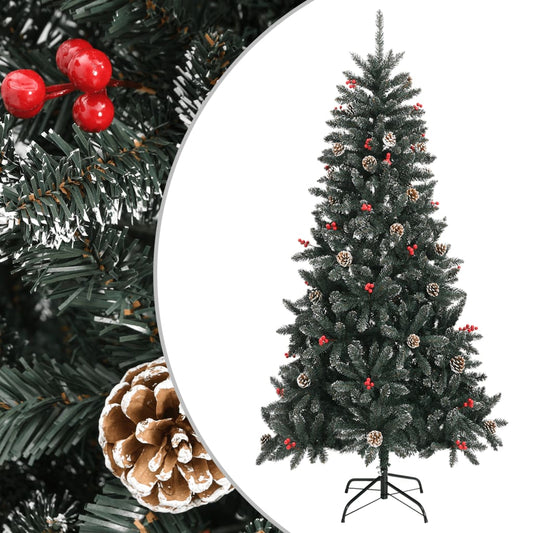 Künstlicher Weihnachtsbaum mit Ständer 210 cm PVC grün