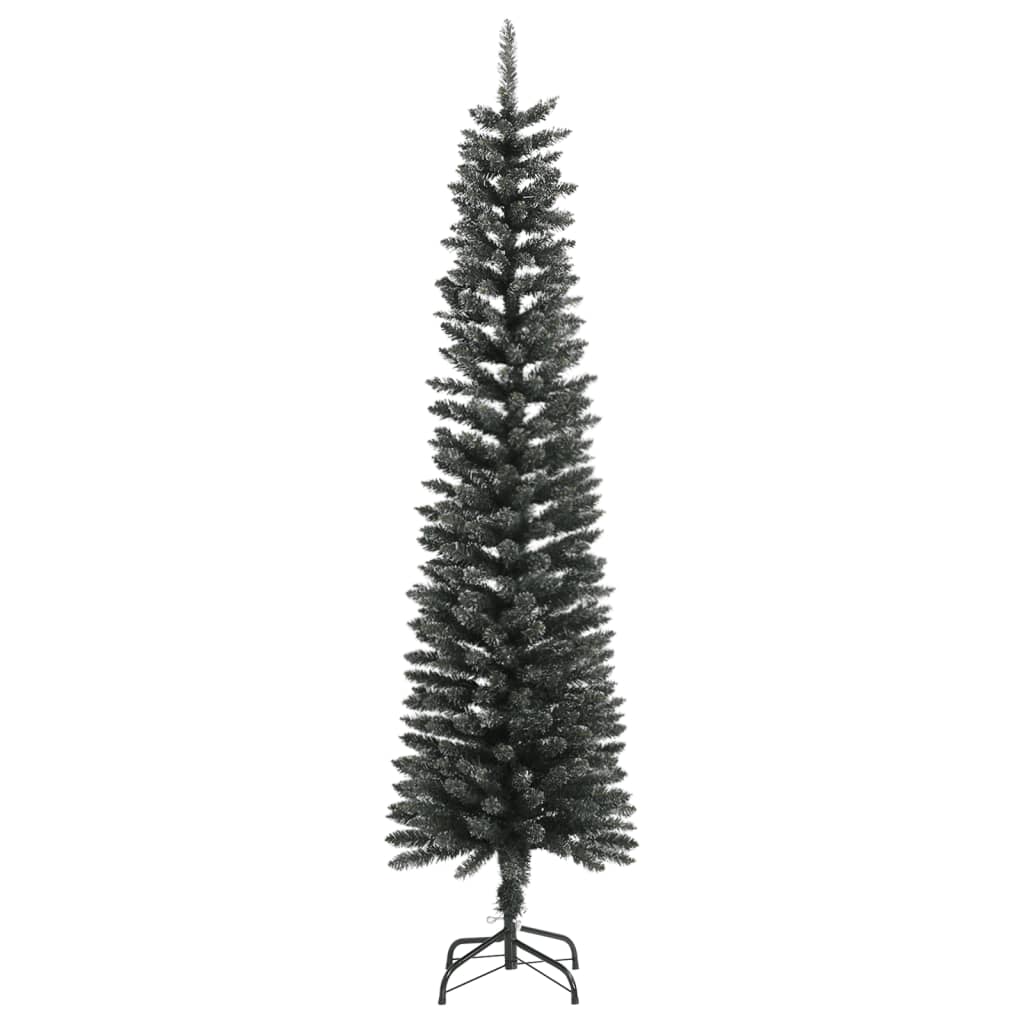 Künstlicher Weihnachtsbaum mit Stamm schmal 180 cm PVC grün