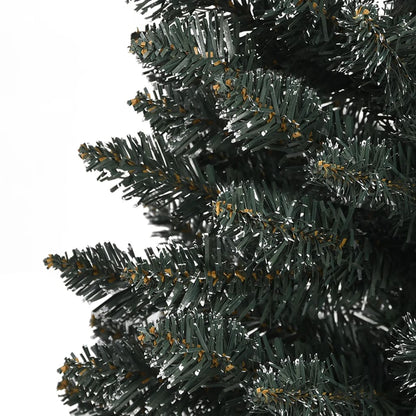 Künstlicher Weihnachtsbaum mit Stamm schmal 240 cm PVC grün