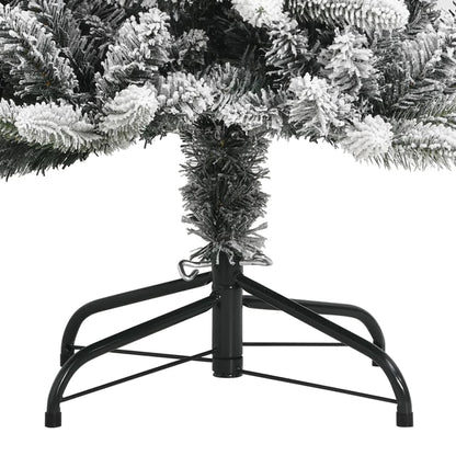 Kunstkerstboom met sneeuw 120 cm PVC en PE