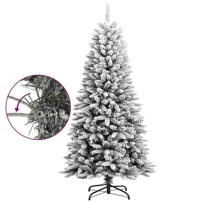 Künstlicher Weihnachtsbaum mit Schnee 120 cm PVC und PE