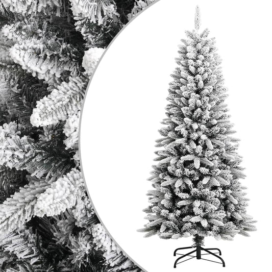 Künstlicher Weihnachtsbaum mit Schnee 150 cm PVC und PE