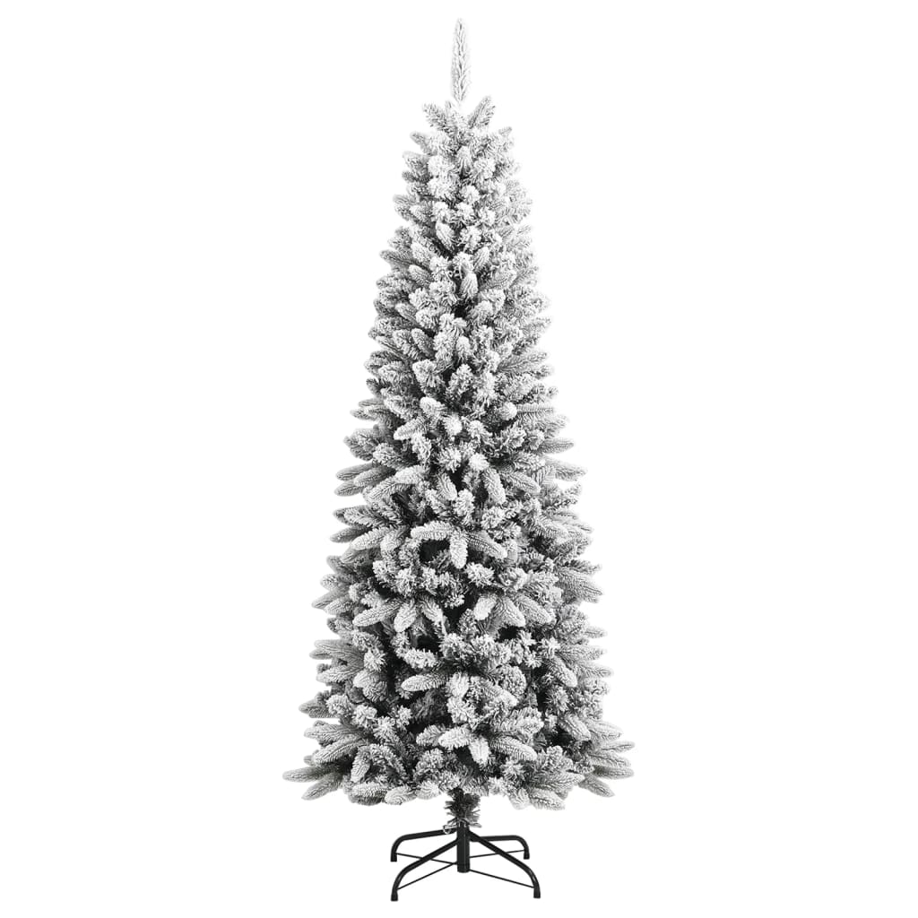 Kunstkerstboom met sneeuw 180 cm PVC en PE