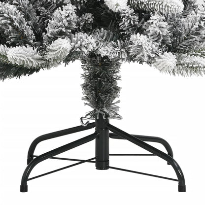 Kunstkerstboom met sneeuw 180 cm PVC en PE