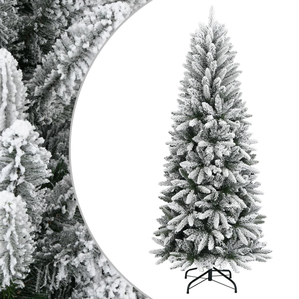 Künstlicher Weihnachtsbaum mit Schnee 240 cm PVC und PE