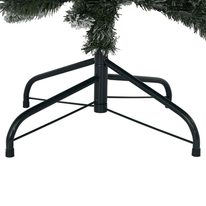 Kunstkerstboom met sneeuw 240 cm PVC en PE