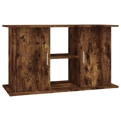 Aquariumstandaard 101x41x58 cm bewerkt hout gerookt eikenkleur