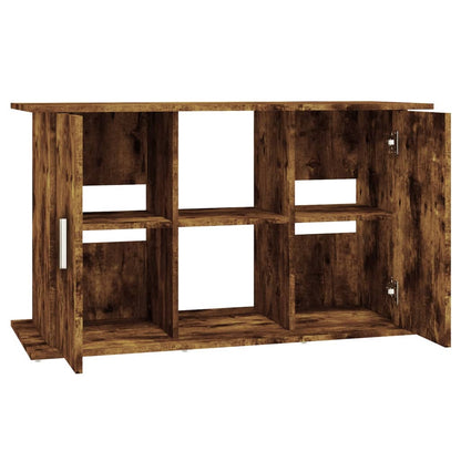 Aquariumstandaard 101x41x58 cm bewerkt hout gerookt eikenkleur