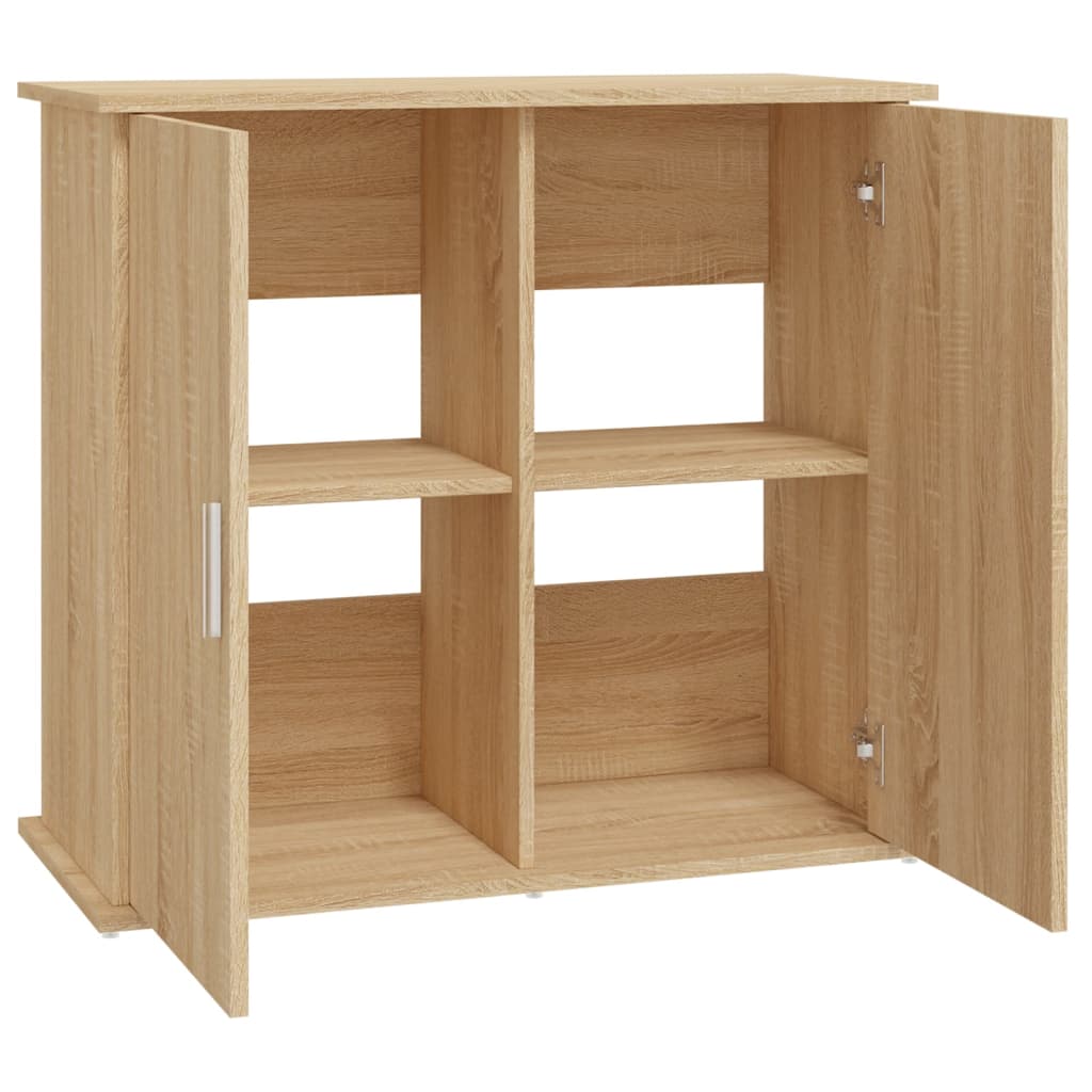 Aquariumstandaard 81x36x73 cm bewerkt hout sonoma eikenkleurig