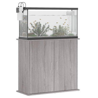 Aquariumstandaard 81x36x73 cm bewerkt hout grijs sonoma eiken