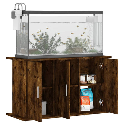 Aquariumstandaard 101x41x58 cm bewerkt hout gerookt eikenkleur