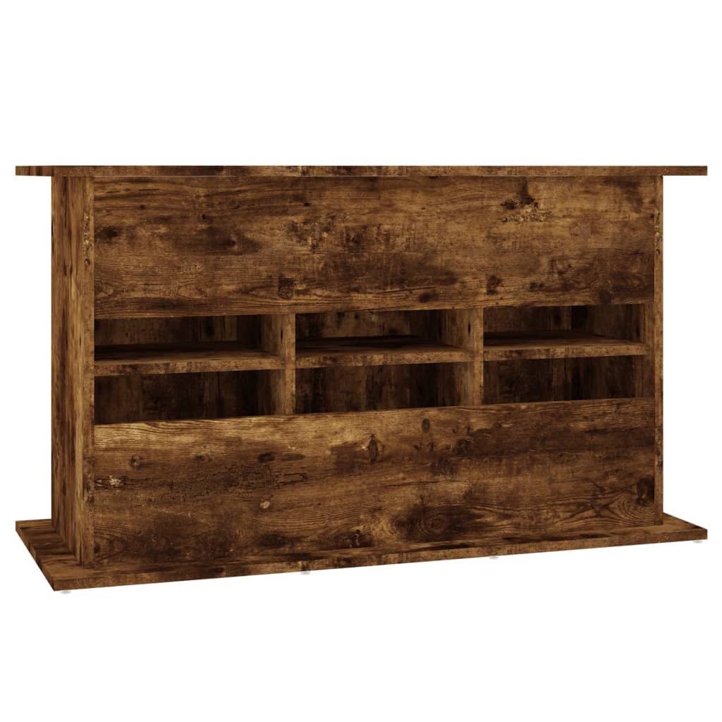 Aquariumstandaard 101x41x58 cm bewerkt hout gerookt eikenkleur