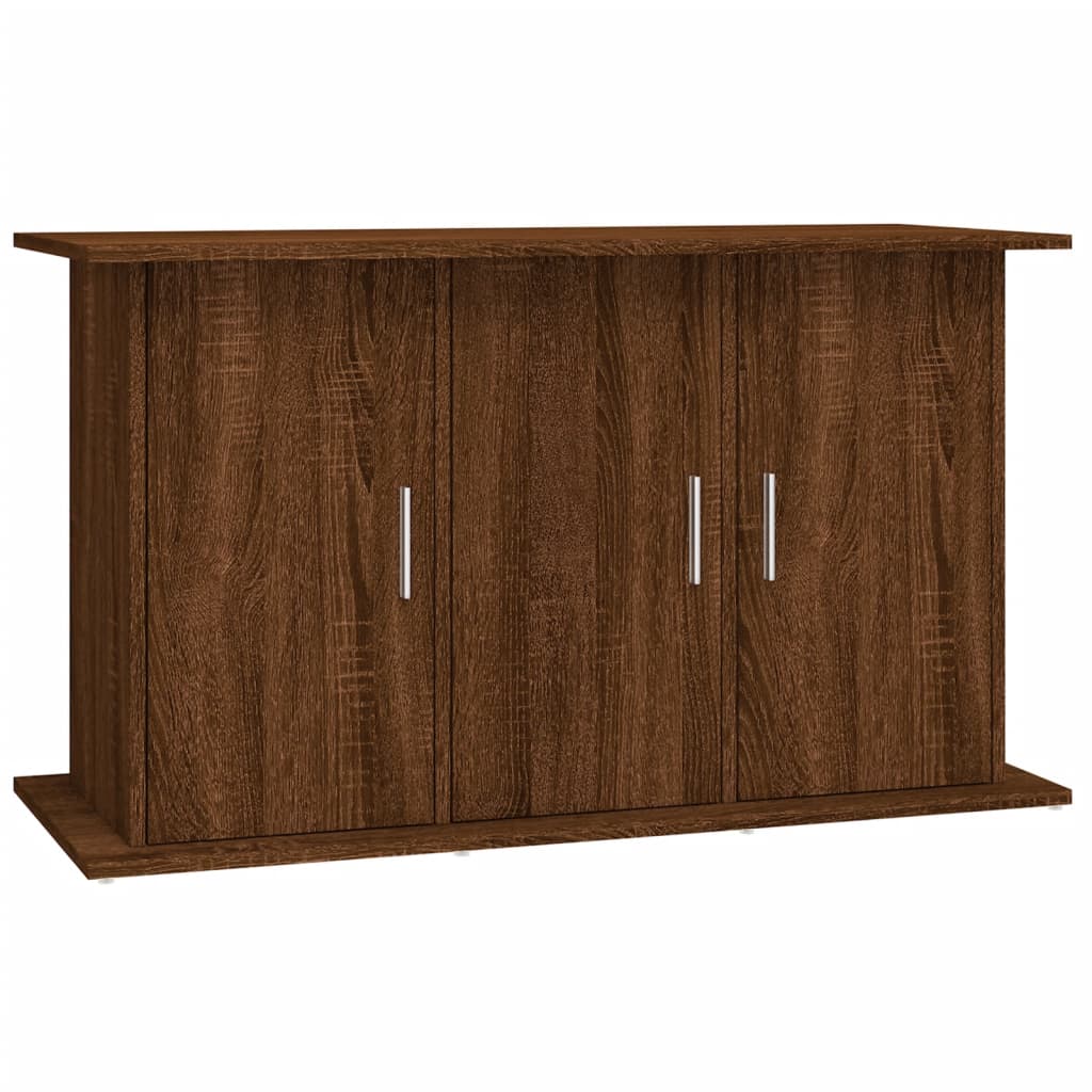 Aquariumstandaard 101x41x58 cm bewerkt hout bruin eikenkleur