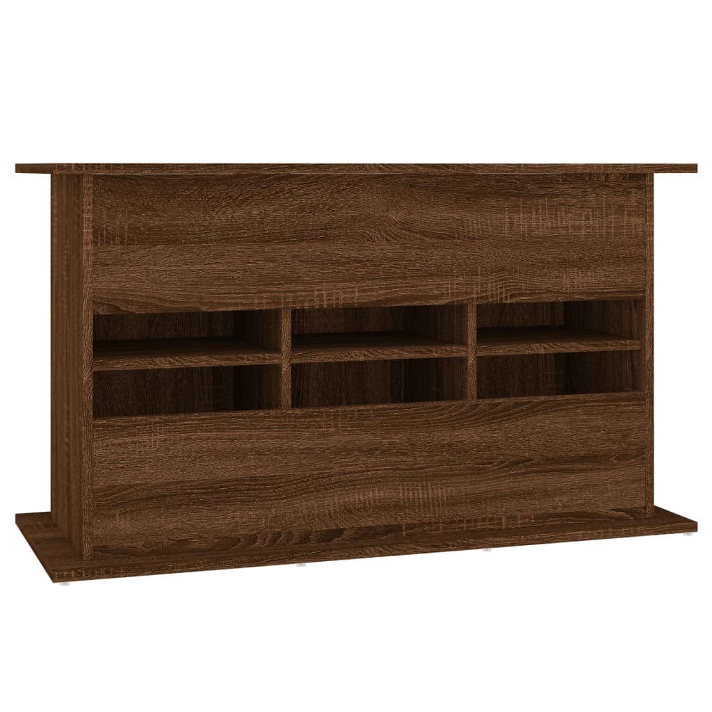 Aquariumstandaard 101x41x58 cm bewerkt hout bruin eikenkleur