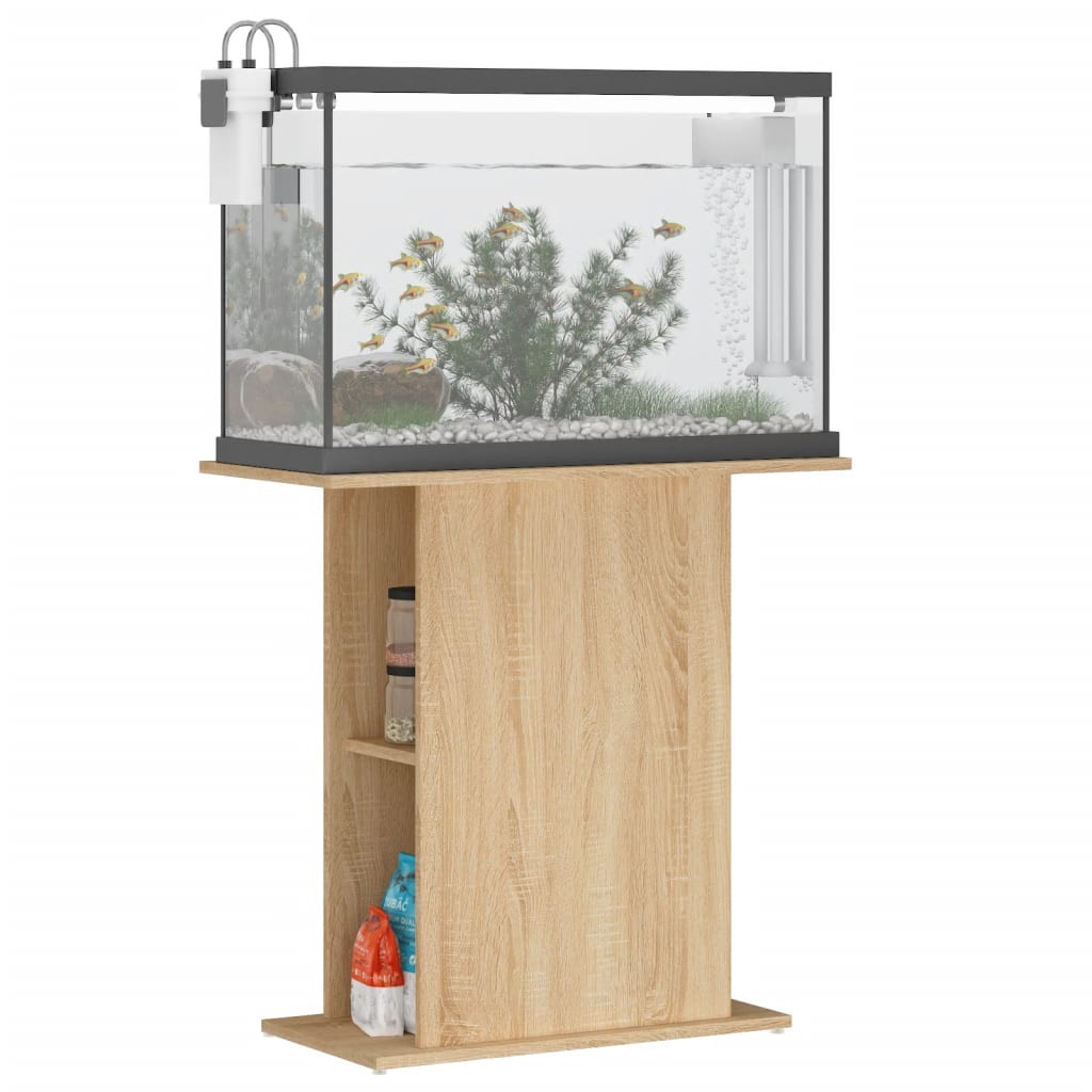 Aquariumstandaard 75x36x72,5 cm bewerkt hout sonoma eiken