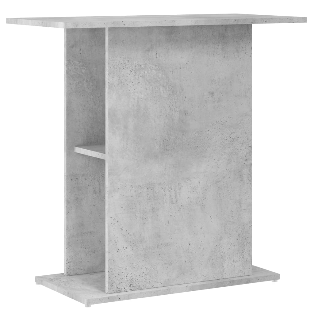 Aquariumstandaard 75x36x72,5 cm bewerkt hout betongrijs