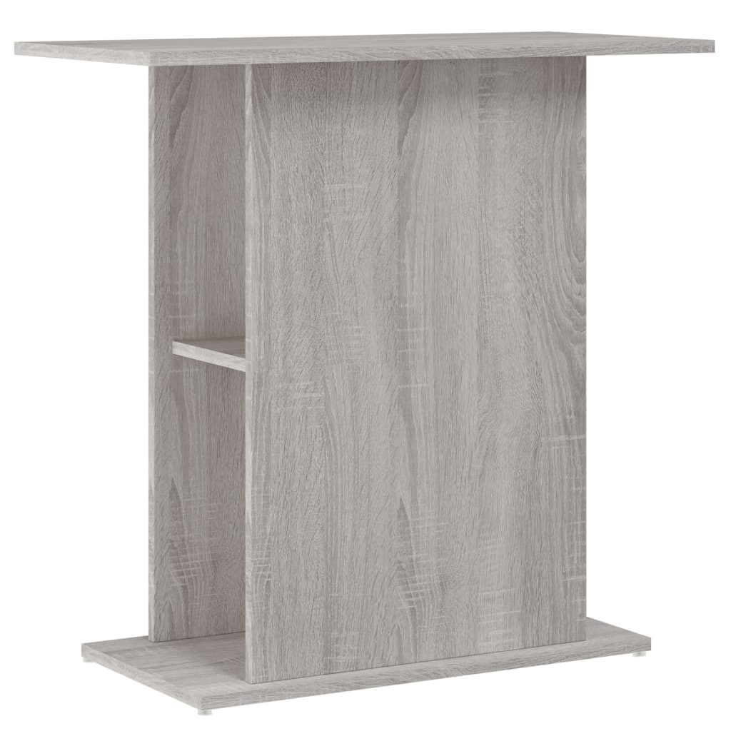 Aquariumstandaard 75x36x72,5 cm bewerkt hout grijs sonoma