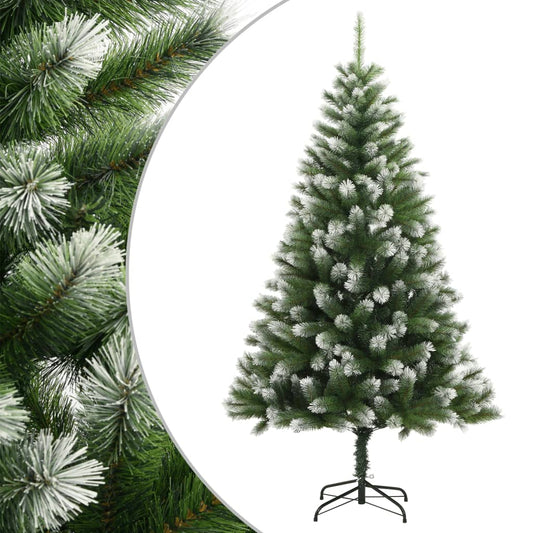 Artificial Christmas tree with hinges and snow 240 cm