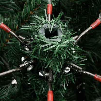 Künstlicher Weihnachtsbaum mit Scharnieren und Schnee 120 cm