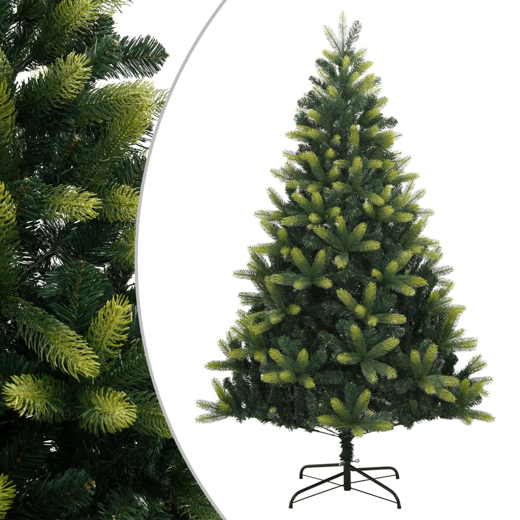 Künstlicher Weihnachtsbaum mit Scharnieren und Ständer 120 cm