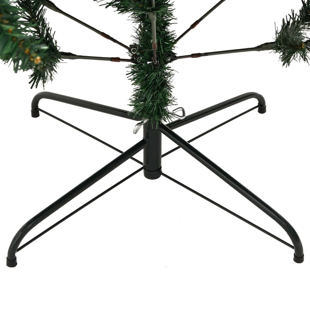 Künstlicher Weihnachtsbaum mit Scharnieren und Ständer 120 cm