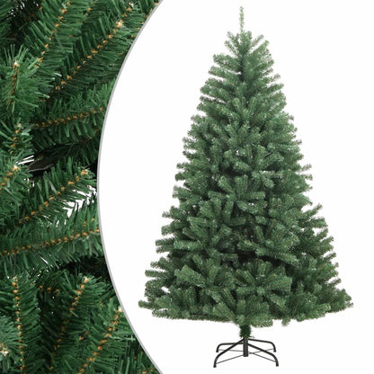 Kunstkerstboom met scharnieren en standaard 180 cm groen