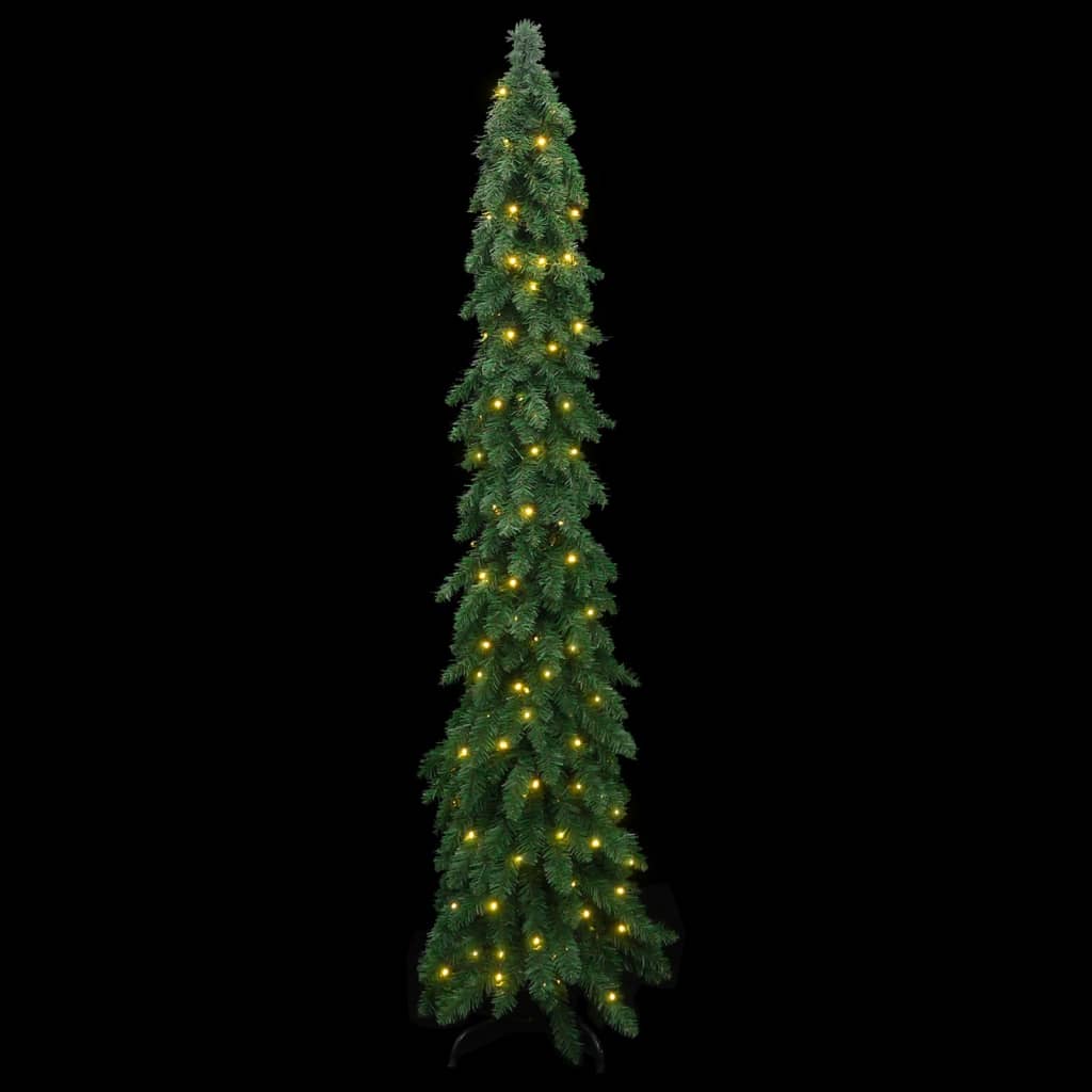 Künstlicher Weihnachtsbaum mit Beleuchtung 130 LEDs 210 cm