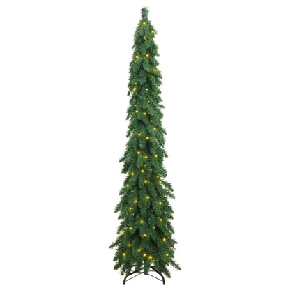 Künstlicher Weihnachtsbaum mit Beleuchtung 130 LEDs 210 cm