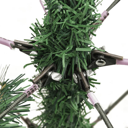 Künstlicher Weihnachtsbaum mit Scharnieren, Tannenzapfen und Beeren 180 cm