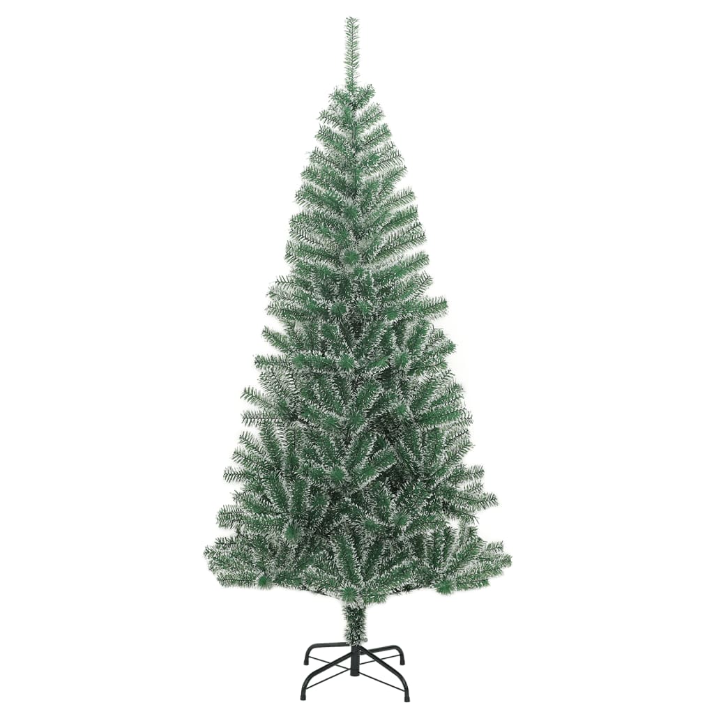 Künstlicher Weihnachtsbaum mit Schnee 210 cm grün