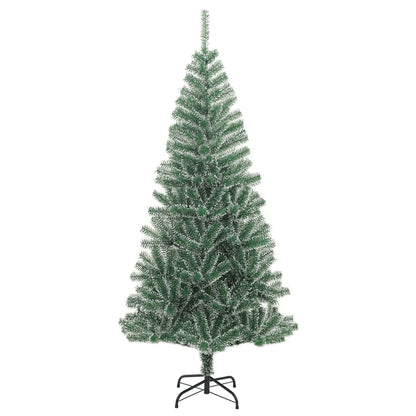 Künstlicher Weihnachtsbaum mit Schnee 210 cm grün