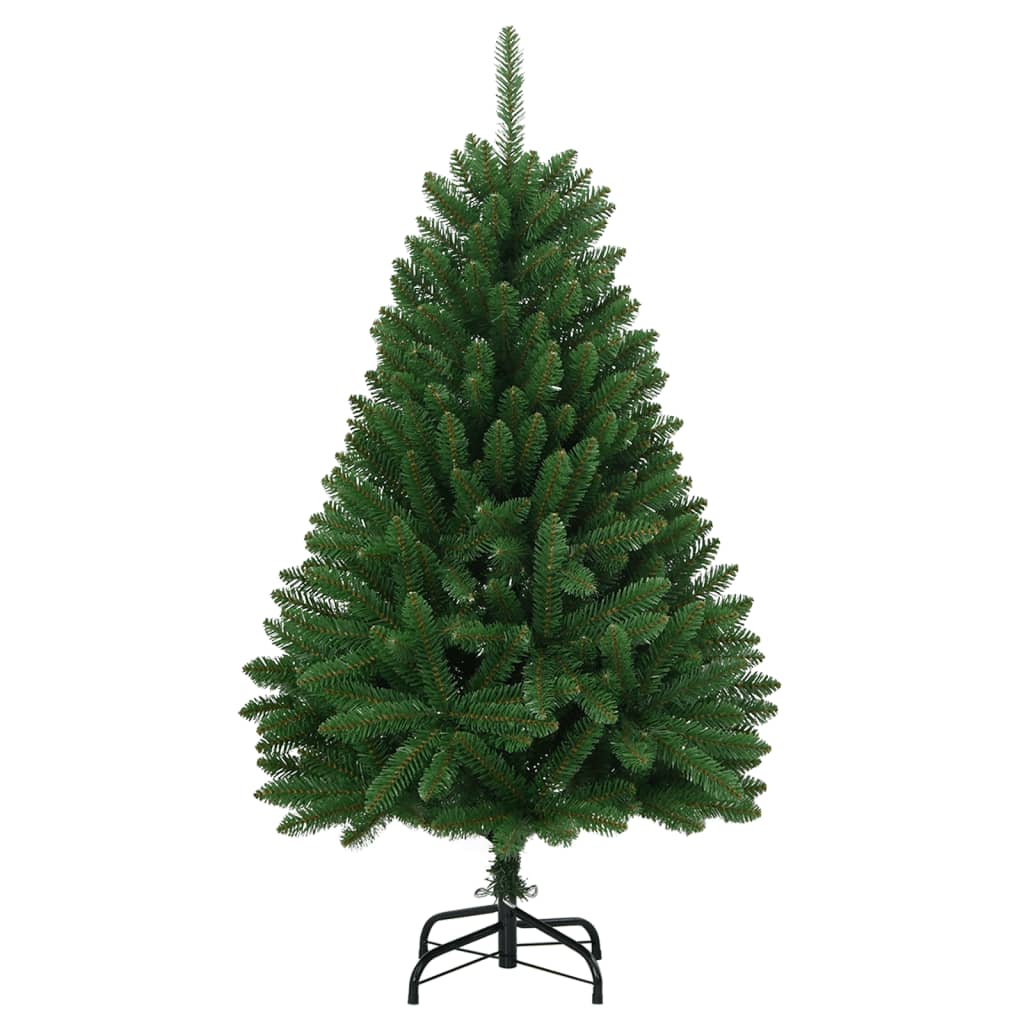 Künstlicher Weihnachtsbaum mit Scharnier und Ständer 120 cm grün