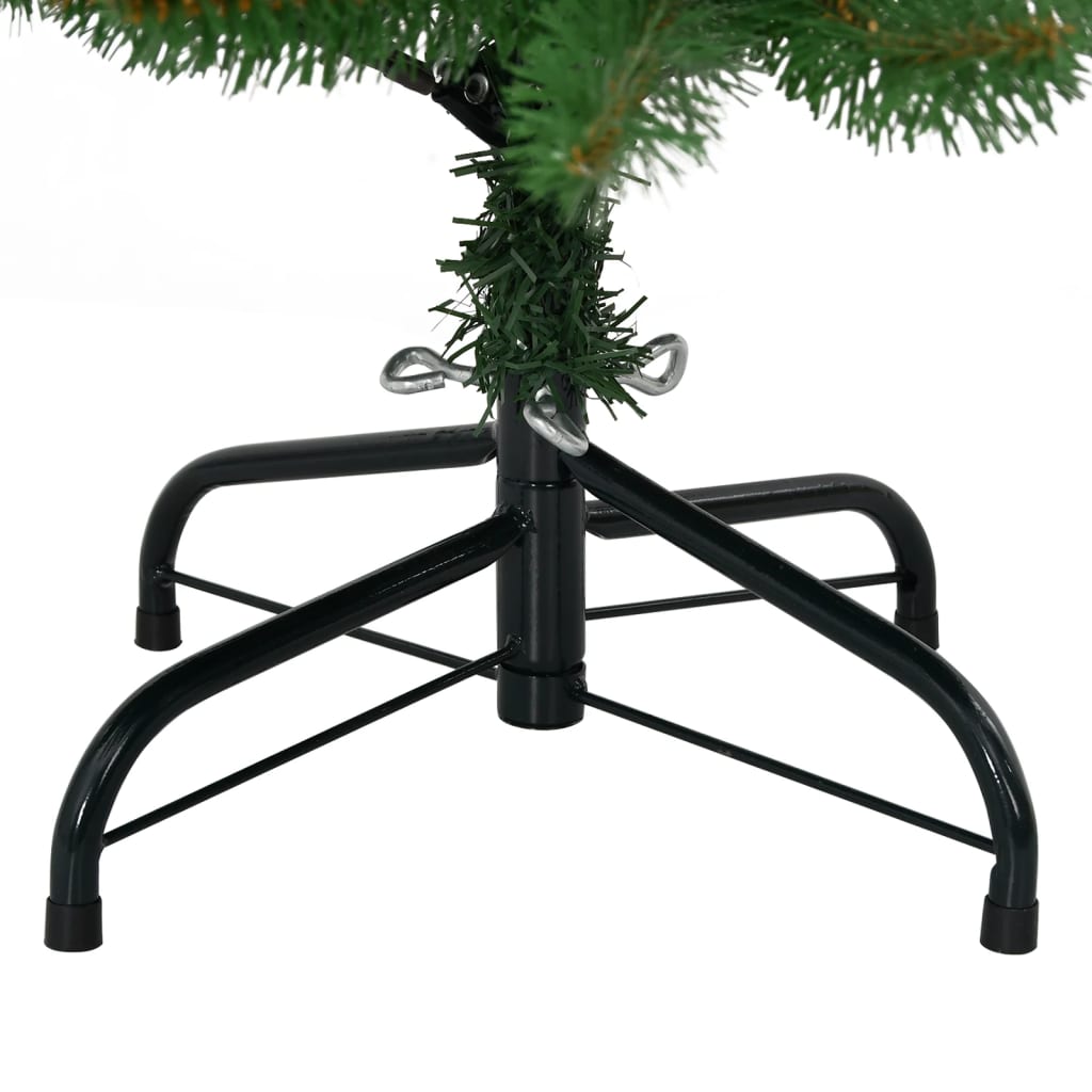 Künstlicher Weihnachtsbaum mit Scharnier und Ständer 120 cm grün