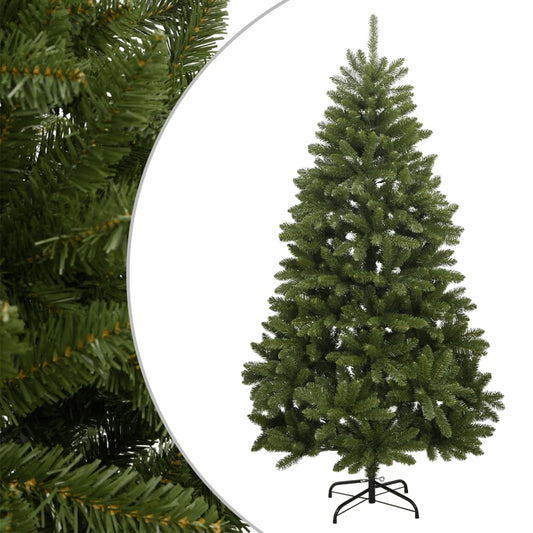 Künstlicher Weihnachtsbaum mit Scharnieren und Ständer 210 cm grün