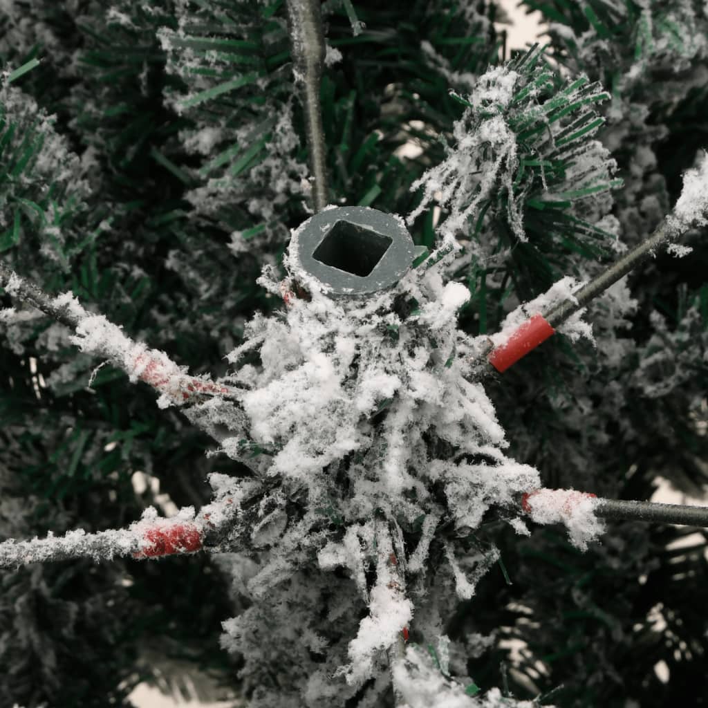 Kunstkerstboom met scharnieren en sneeuw 120 cm