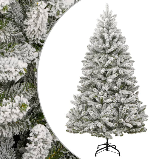 Artificial Christmas tree with hinges and snow 270 cm