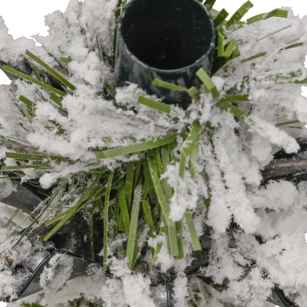 Kunstkerstboom met scharnieren en sneeuw 270 cm