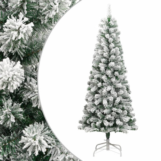 Artificial Christmas tree with hinges and snow 180 cm