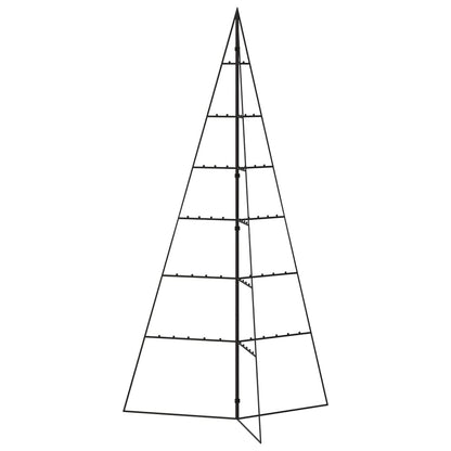 Kerstdecoratie kerstboom 140 cm metaal zwart