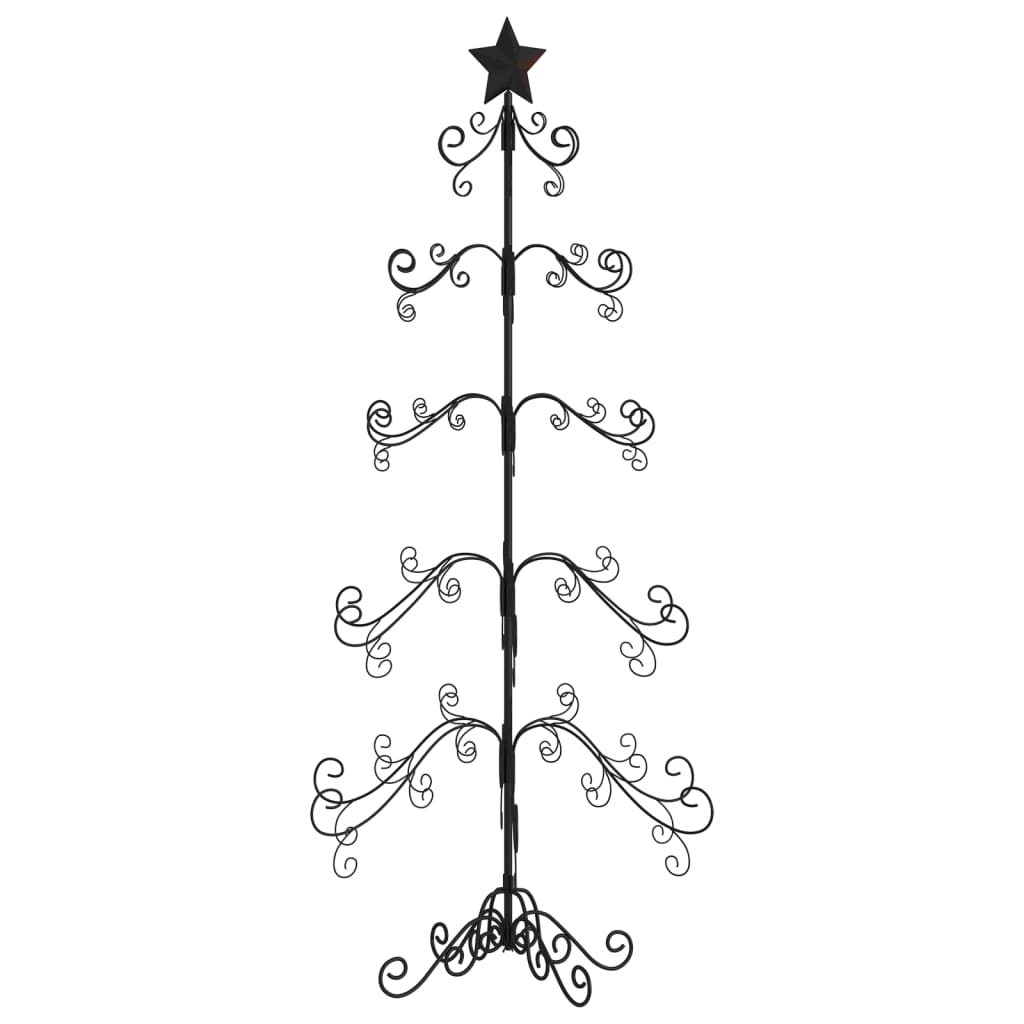 Weihnachtsdekoration Weihnachtsbaum 150 cm Metall schwarz